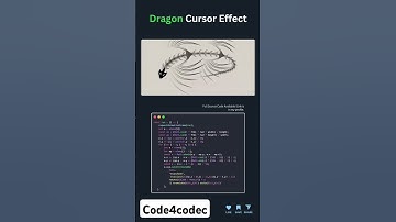 5 Seconds to AMAZING Dragon Cursor Effects You Can Learn in Minutes #shorts #coding
