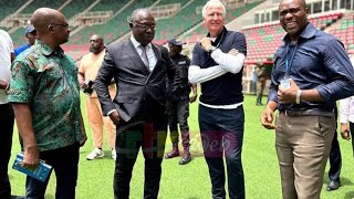 🔴Brys Et Une Partie De Son Staff: Mununga, Biyick Et Ashu En Visite Au Stade Olembe Ce Mardi. 🏟️🇨🇲📸