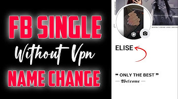 2025 FACEBOOK SINGLE CAPITAL LETTER NAME  CHANGE  | FACEBOOK SINGLE NAME CHANGE