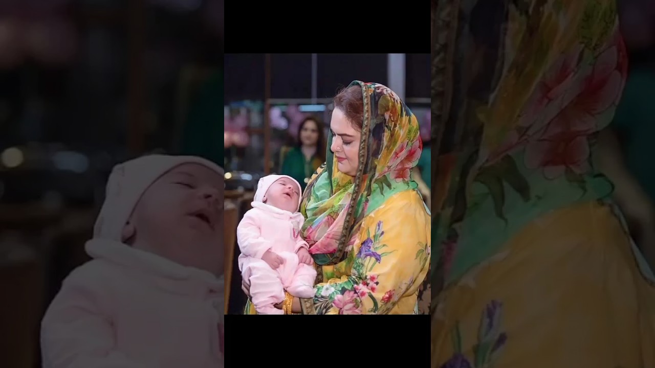 Ammal muneeb and Miral muneeb with her nano 