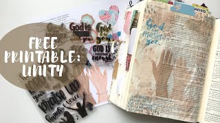 UNITY BIBLE JOURNALING FREEBIE | Creative Faith & Co.