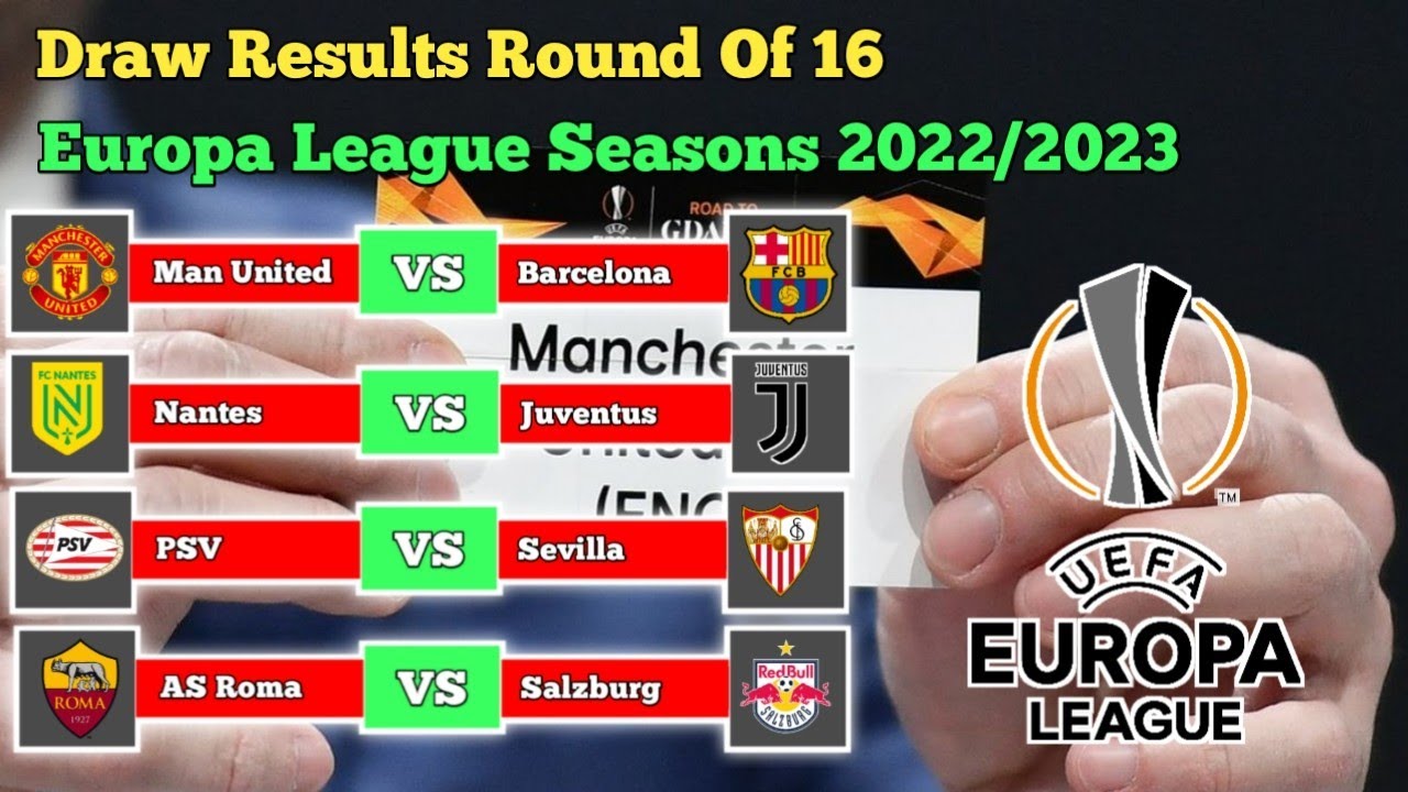 Draw Results Round Of 16 Europa League 2022/2023 Manchester United vs Barcelona ~ Update