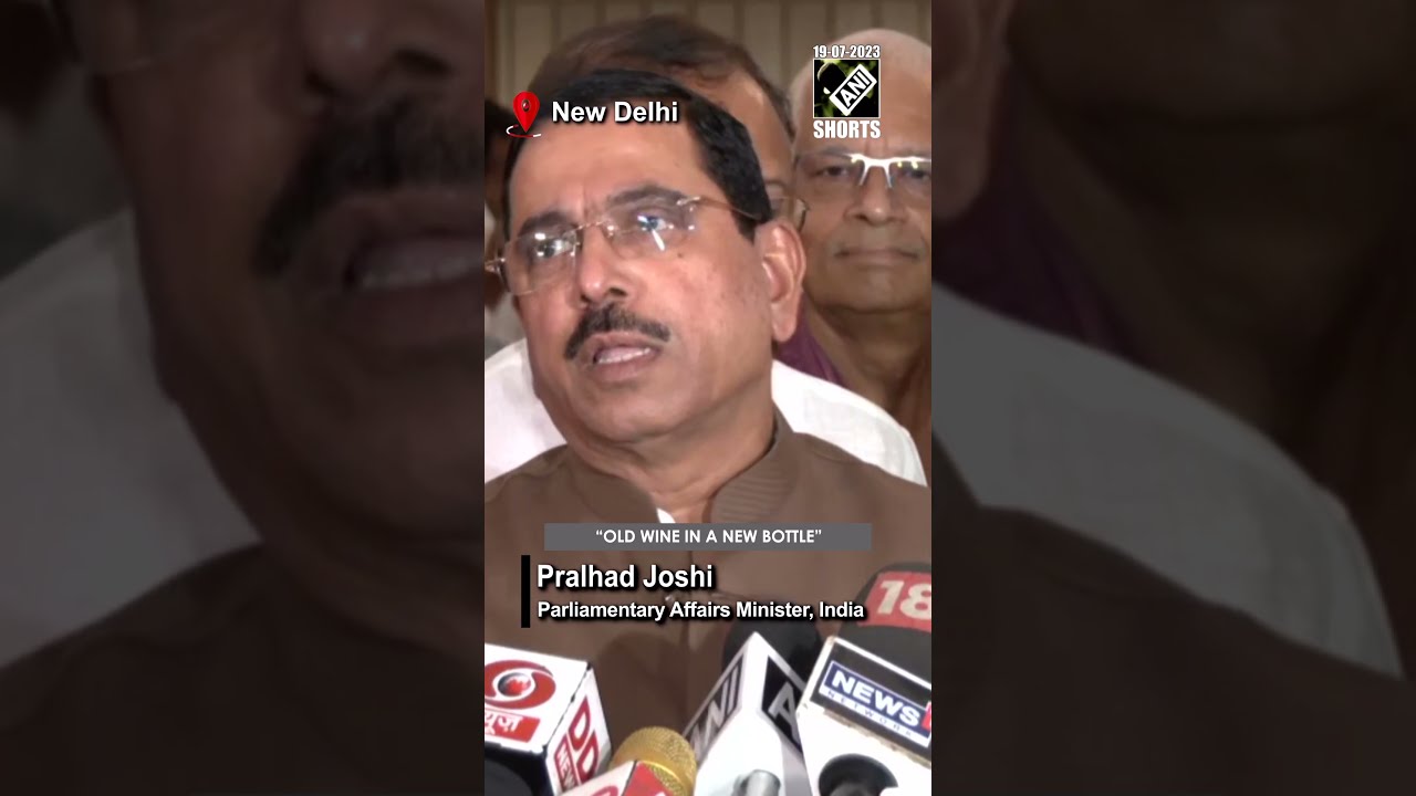 Pralhad Joshi Takes Jibe At Opposition Alliance I N D A Calls Them Old Wine In New Bottle 