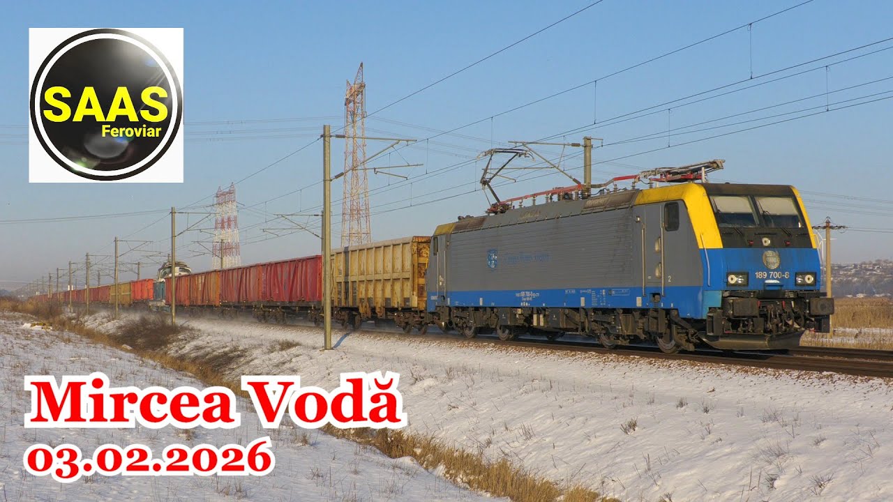 Trafic feroviar / Rail Traffic - Mircea Vodă 🇷🇴 - 03.02.2026