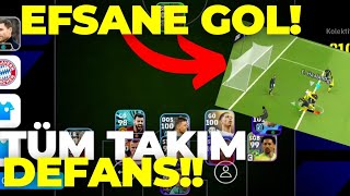 TÜM TAKIM DEFANSTA CHALLENGE!/EFSANE GOL RÖVEŞATA GOL YEDİM!/Efootball 2024 Mobile