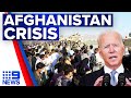 Afghans try to flee life under the Taliban | 9 News Australia