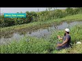 Best small single hook fishing|Fisher Man Catching Tilapiafishes|We used earth worms|