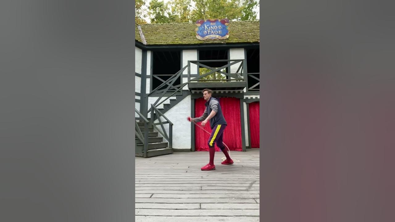 Cracking a giant chain whip
