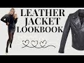 How I Style LEATHER JACKET - 5 WINTER TO SPRING OUTFITs LOOKBOOK 2021 - Elina Y