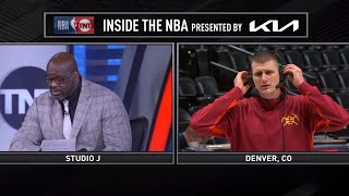 Celebrity Shaq Tries Speaking Serbian To Nikola Jokic Profile