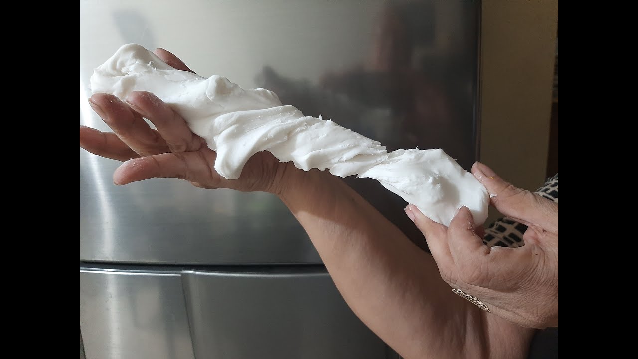 como hacer porcelana fria o pasta flexible en sarten