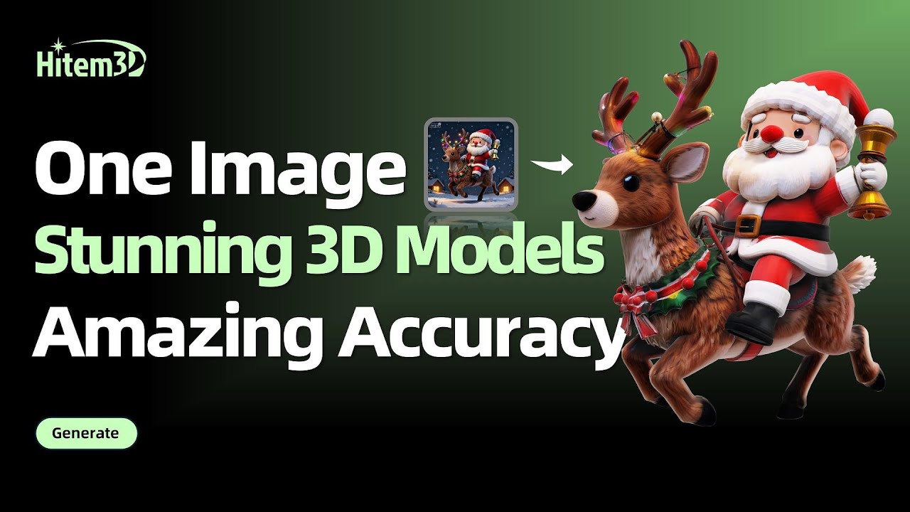 🎄 Turn Santa Pics into 3D Models in 1 Click! | Hitem3D AI Tutorial ...