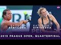 Barbora Strycova Vs Katerina Siniakova 2019 Prague Open Quarterfinal WTA Highlights
