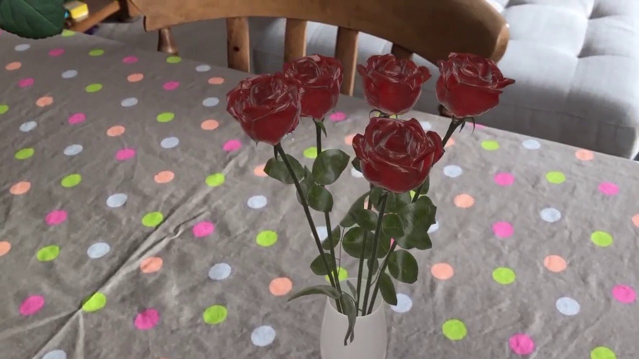 Flowers in Augmented Reality (AR) YouTube