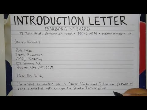 How To Write An Introduction Letter Step by Step Guide | Writing ...