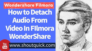 How to Separate audio from Video in #filmora wondershare