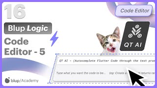 Blup Code Editor: QT AI to write Flutter code in Blup. | #flutter #blup #codeeditor