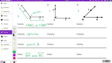 Unit 3 Learning Target 1 Notes Video #3 -- Naming Angles