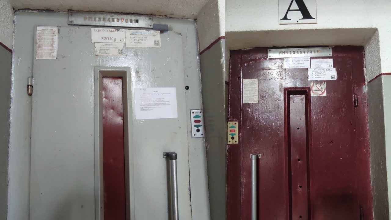 THE LAST RETAKE of 2x GROTTY EPIC IFMA T174 old lifts @ Bd-ul 1 Mai, SV, România