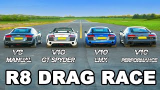 Audi R8 generations 2006-2019: DRAG RACE