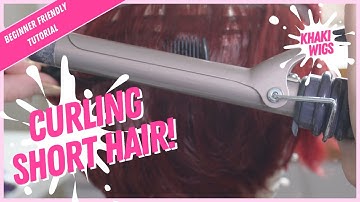 Curling Short Hair | Synthetic Wig Styling Tutorial