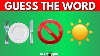 Guess The Ramadan Word By Emoji | Islam Quiz Ramadan Quiz Trivia screenshot 5