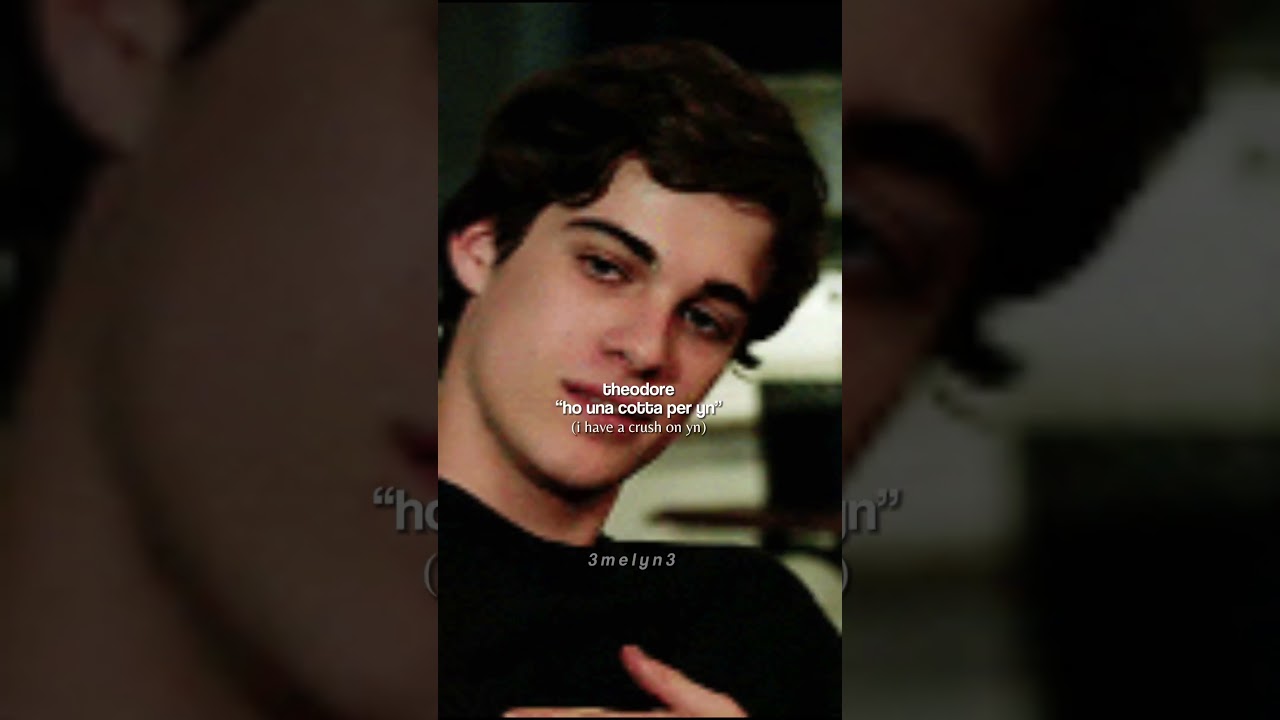 pov: he says something in Italian for you theodore nott x yn 