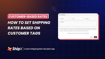 How to Set Shipping Rates Based on Customer Tags in ShipX | Shopify App | ShipX User Guide