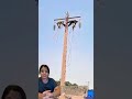 “A shocking view of real electrical line installation!” ⚡ #shortsfeed #trending#shorts