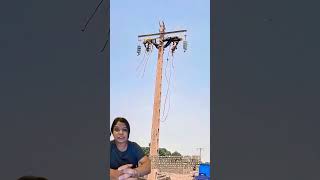 “A shocking view of real electrical line installation!” ⚡ #shortsfeed #trending#shorts