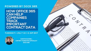 How Office 365 Can Help Companies Track Important Contract Data