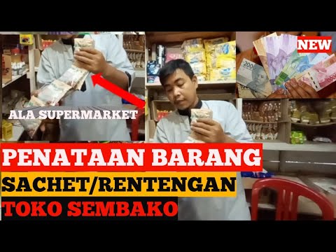  Penataan  Barang Sachet Renteng di Toko  Sembako  YouTube