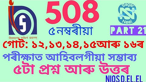 NIOS D.El.Ed 508|Unit 12,13,14,15 and 16 Important Question and Answer