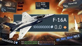 My STOCK F-16A grind experience! | Absolute madness! ☠️ (Part 2)