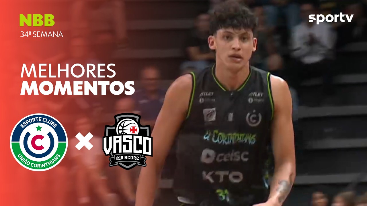 UNIÃO CORINTHIANS 77 X 66 VASCO | MELHORES MOMENTOS | NBB | sportv