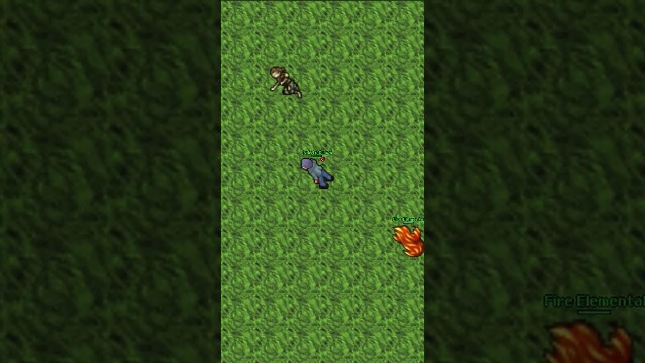 Fire Elemental Summons | PLAYER KILLING | Calisto Khirai (Lunara, 53 Master Sorcerer) | Tibia 7.2