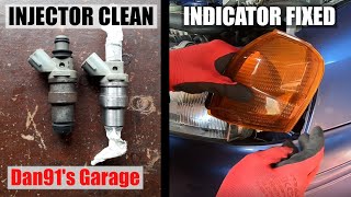 Toyota Starlet 4efe turbo build. Indicator removal / repair and 4efte fuel injector clean.