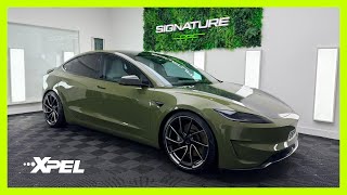 New Xpel Colour Paint Protection Film Tesla Model 3 Performance Pt.2