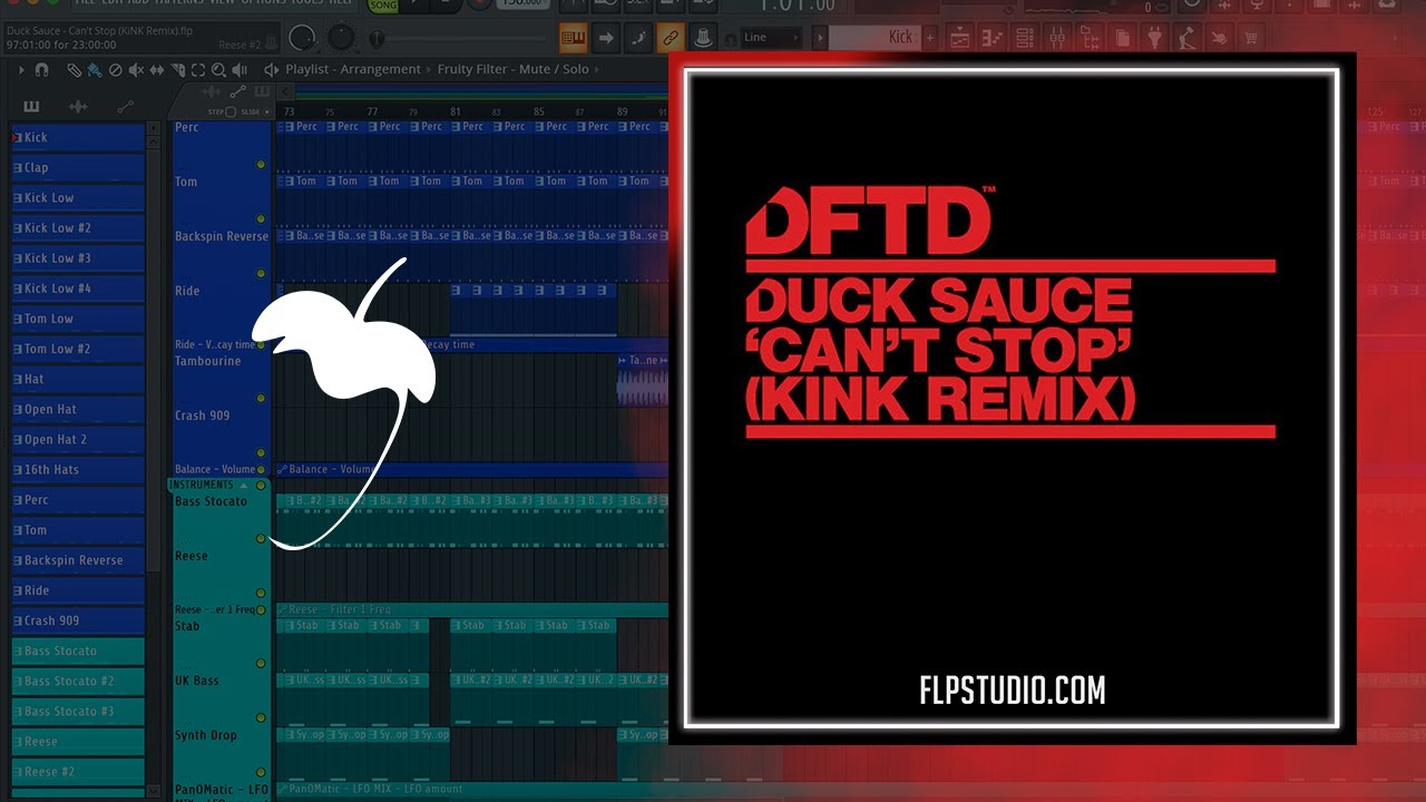 Duck Sauce - Can't Stop (KiNK Remix) (FL Studio Remake)