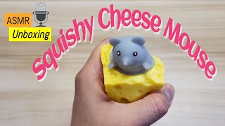 Unboxing ASMR Squishy Cheese Mouse #squishy #asmr #unboxing #unboxingtoys #stressrelief