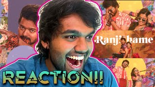 Ranjithame Lyric Song | REACTION!! | Thalapathy Vijay | Rashmika | Vamshi Paidipally | Thaman S