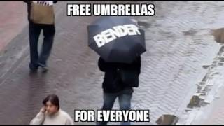 Free Umbrellas For Everyone(Prank)