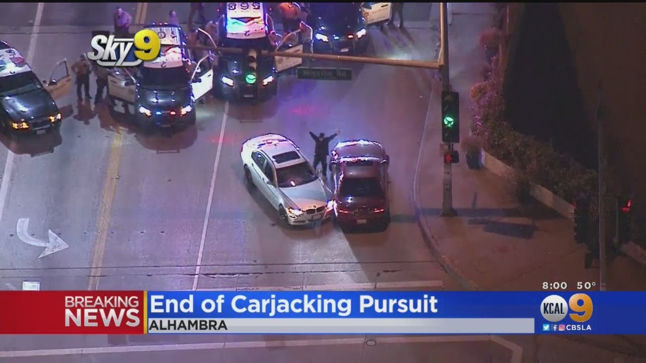 At Least 1 Carjacking Suspect Arrested After Pursuit Ends In Alhambra ...
