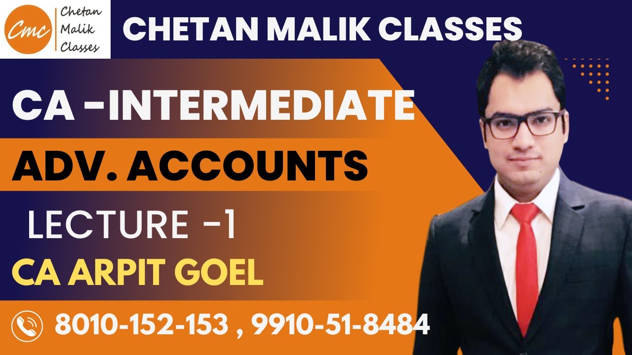 CA Inter advance accounts playlist I CA Inter advance accounts marathon ...