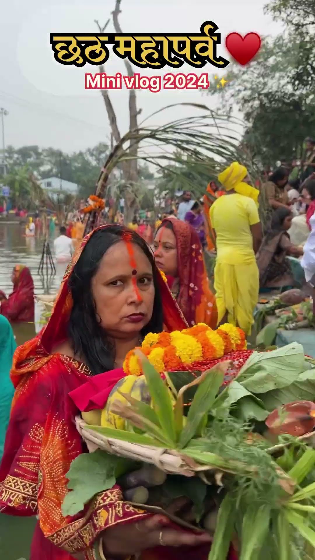 Chhath pooja mahaparv 2024 mini vlog ❤️✨ #shorts #ytshorts