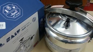Al Saif Pure Aluminium Pressure Cooker Silver 9Liter Model K99009 #Pressurecooker#Alsaif#Silver#9L#