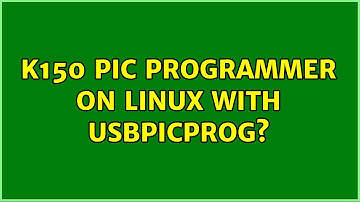 K150 PIC Programmer on linux with usbpicprog?