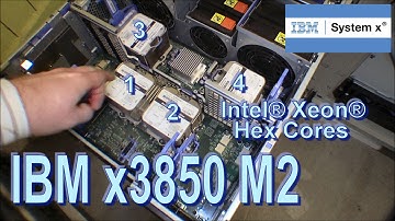 Four powerful Xeon Hex Core in a IBM x3850 M2 - 149