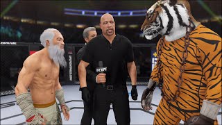 UFC 4 - Old Bruce Lee vs. Bengal Tiger - Super Dragon 🔥