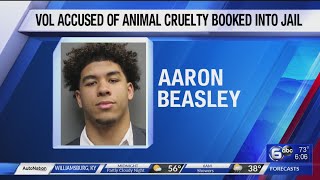 Vols football player accused of animal cruelty booked into jail